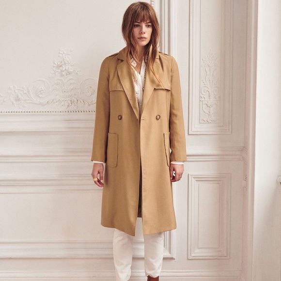 Sézane Oprah Trench Coat - Picture 10 of 10